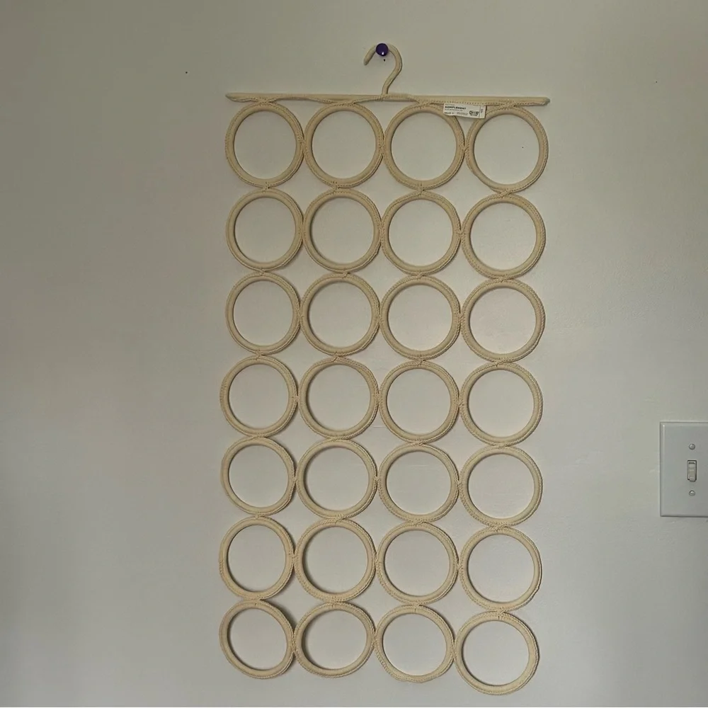 IKEA KOMPLEMENT Cream Braided Ring Organizer